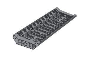 FORSKALING SØYLE GEOTUB PANEL B-20 H-75 CM