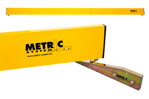 RETTHOLT METRIC 200 CM MED KILE GUL